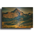 'Dallas Peak' By Rick Berk Gold Metal Wall Art