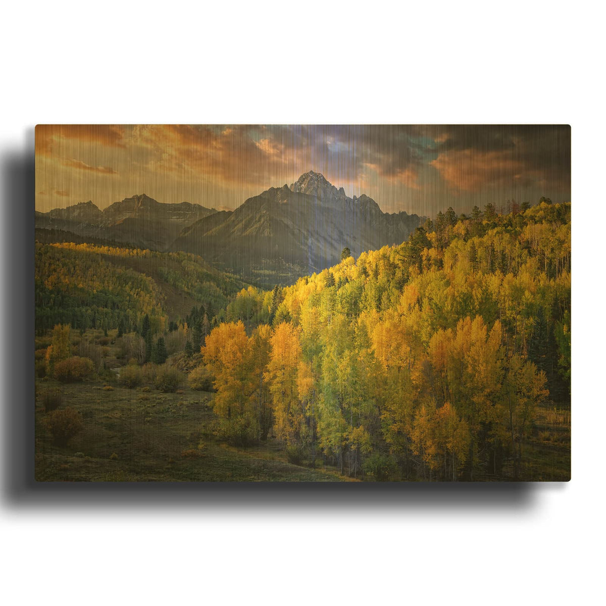 'Autumn In The San Juan Mountains' By Rick Berk Gold Metal Wall Art
