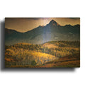 'Mears Peak' By Rick Berk Gold Metal Wall Art