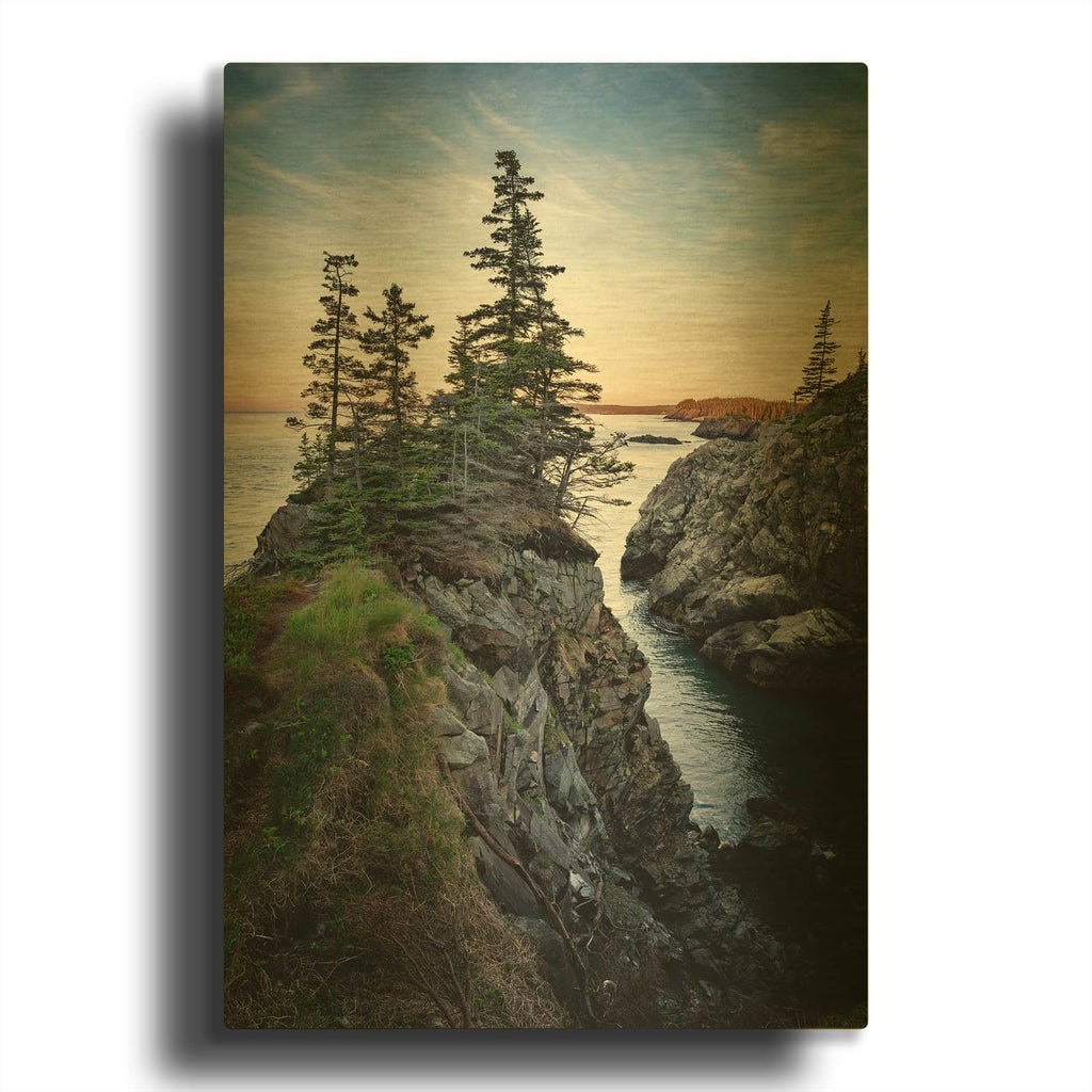 'Promontory' By Rick Berk Gold Metal Wall Art