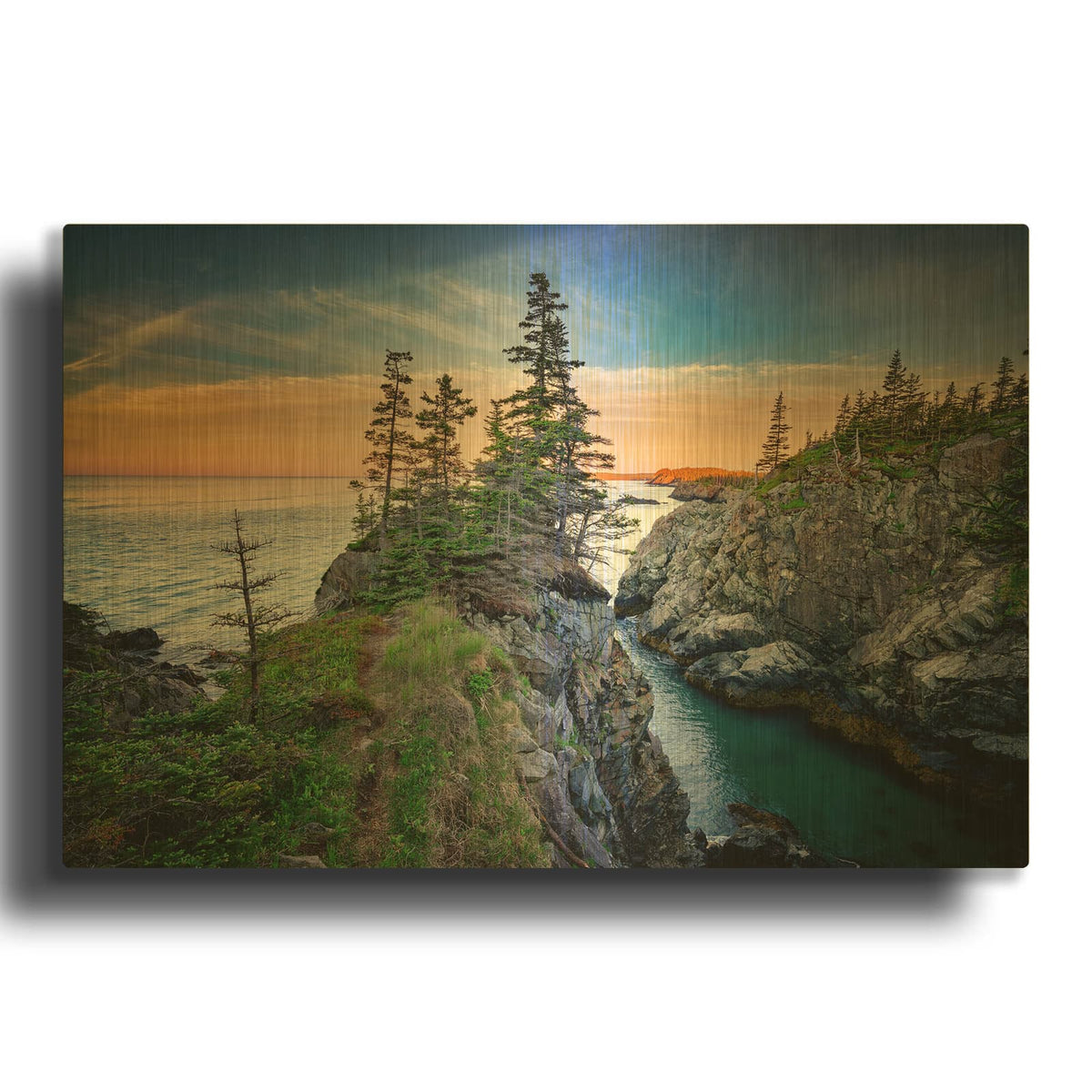 'Boot Head' By Rick Berk Gold Metal Wall Art