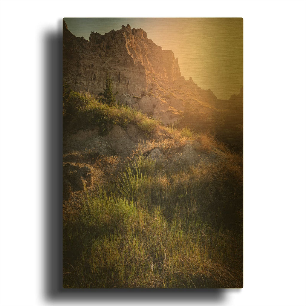 'Badlands Vi' By Rick Berk Gold Metal Wall Art