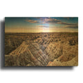 'Badlands IV' By Rick Berk Gold Metal Wall Art