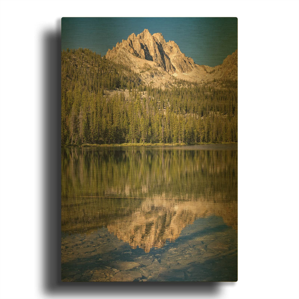 'Mount Heyburn' By Rick Berk Gold Metal Wall Art