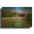 'Roseman Bridge' By Rick Berk Gold Metal Wall Art