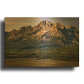 'Williams Peak' By Rick Berk Gold Metal Wall Art