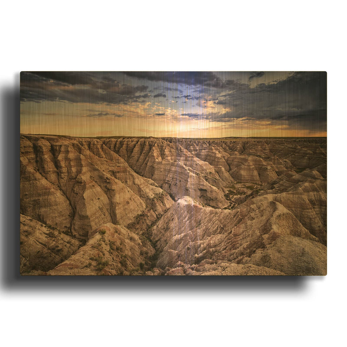'Badlands Ii' By Rick Berk Gold Metal Wall Art