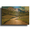 'Alpine Peak' By Rick Berk Gold Metal Wall Art