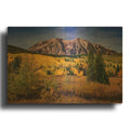 'East Beckwith Mountain' By Rick Berk Gold Metal Wall Art