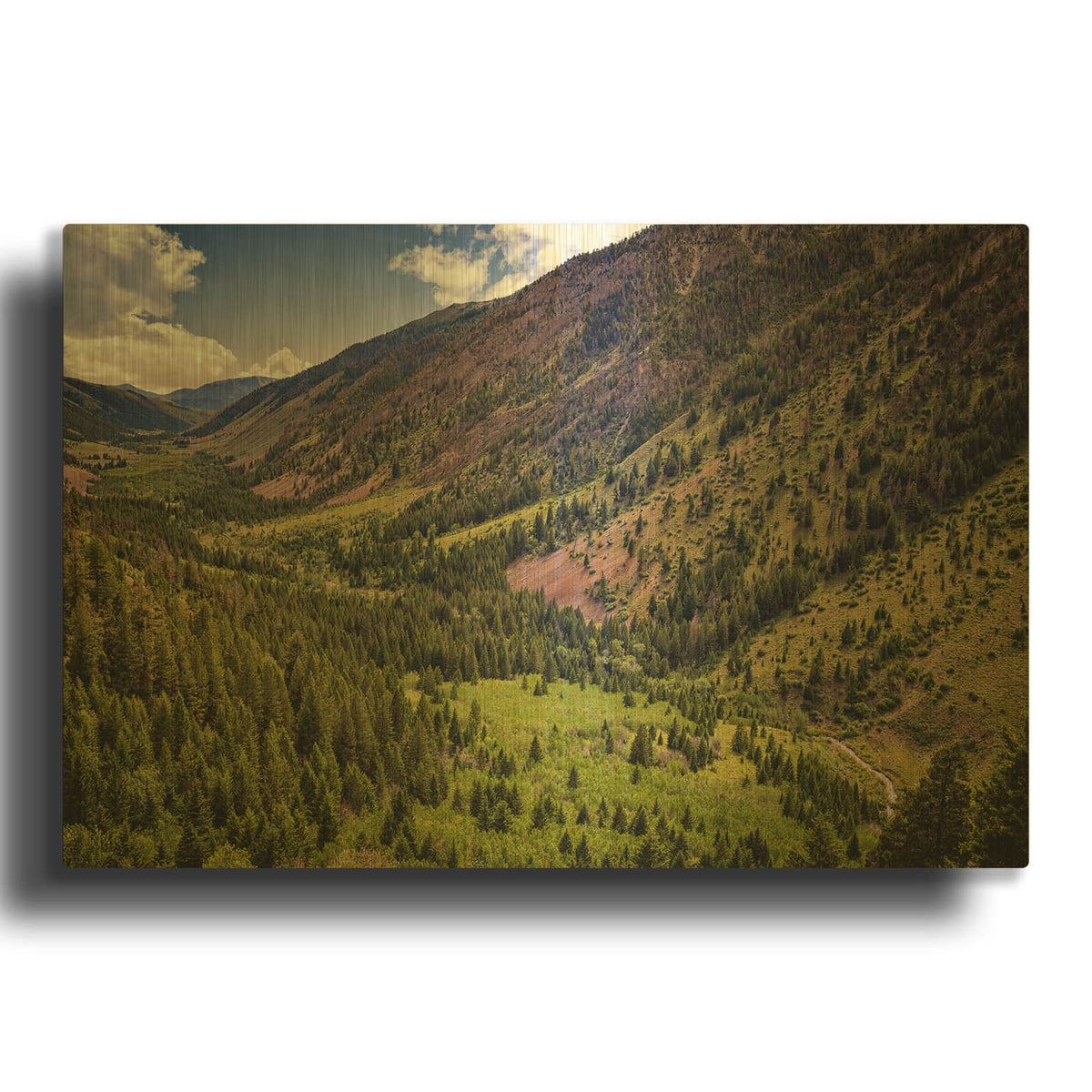 'Sun Valley Ii' By Rick Berk Gold Metal Wall Art