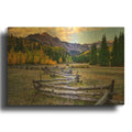 'Mount Sneffels' By Rick Berk Gold Metal Wall Art