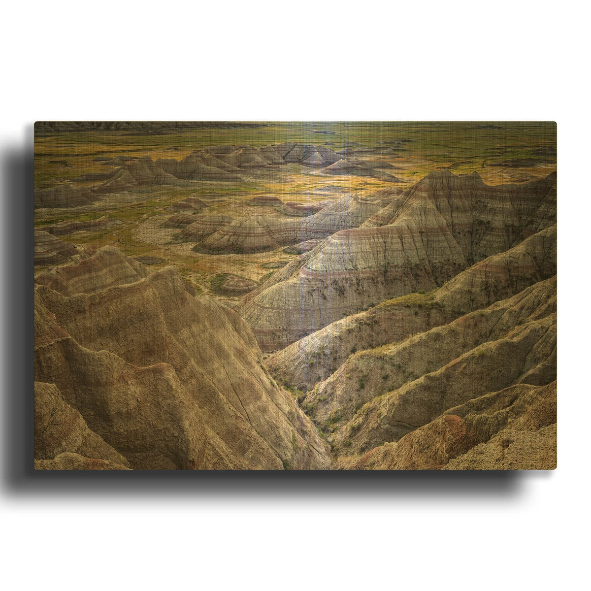 'Badlands Iii' By Rick Berk Gold Metal Wall Art