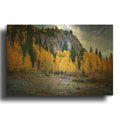 'Autumn In Colorado' By Rick Berk Gold Metal Wall Art