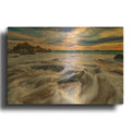 'Incoming Tide In Ogunquit' By Rick Berk Gold Metal Wall Art