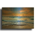 'Sunrise On South Beach Iii' By Rick Berk Gold Metal Wall Art