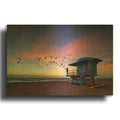 'Morning Ritual' By Rick Berk Gold Metal Wall Art