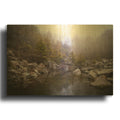'Misty Morning At Mount Waldo' By Rick Berk Gold Metal Wall Art