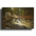 'Houston Brook Falls' By Rick Berk Gold Metal Wall Art