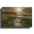'Tidal Serenity Ii' By Rick Berk Gold Metal Wall Art
