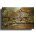 'Autumn Morning In Babcock State Park' By Rick Berk Gold Metal Wall Art