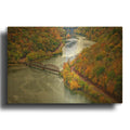 'Hawks Nest Bridge' By Rick Berk Gold Metal Wall Art