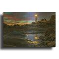 'Early Morning Reflection' By Rick Berk Gold Metal Wall Art