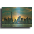 'Winter Sunrise New York City' By Rick Berk Gold Metal Wall Art