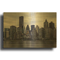 'The East Side' By Rick Berk Gold Metal Wall Art