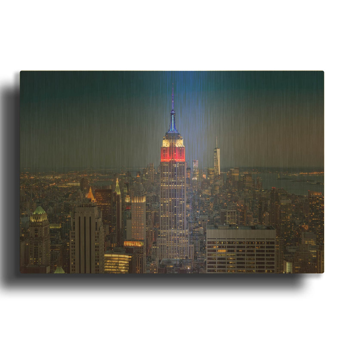 'Skyscrapers' By Rick Berk Gold Metal Wall Art