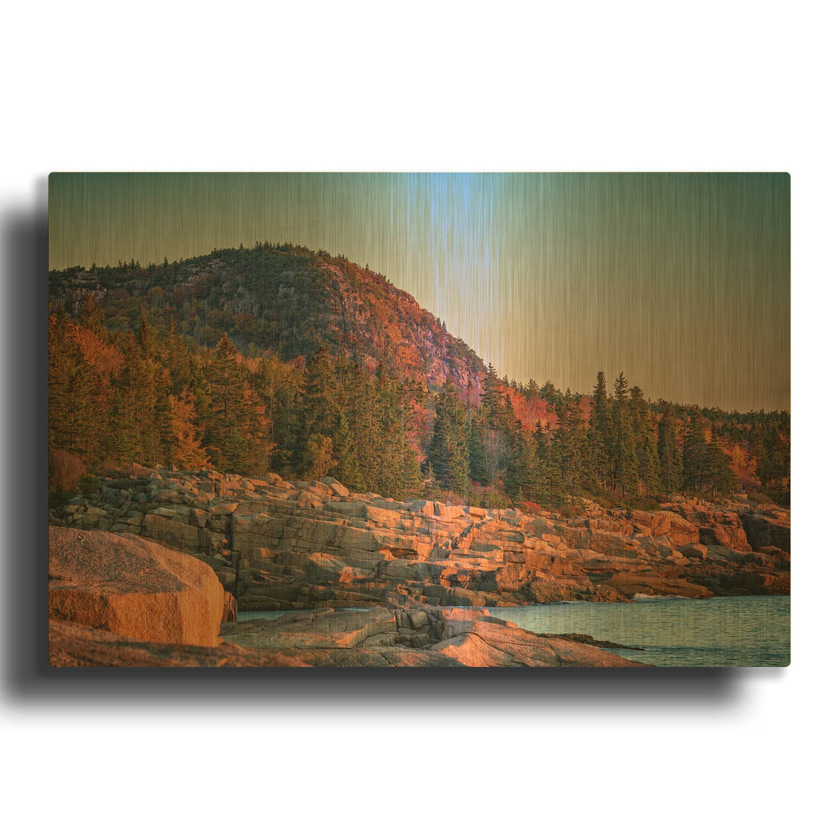 'The Beehive Of Acadia National Park' By Rick Berk Gold Metal Wall Art