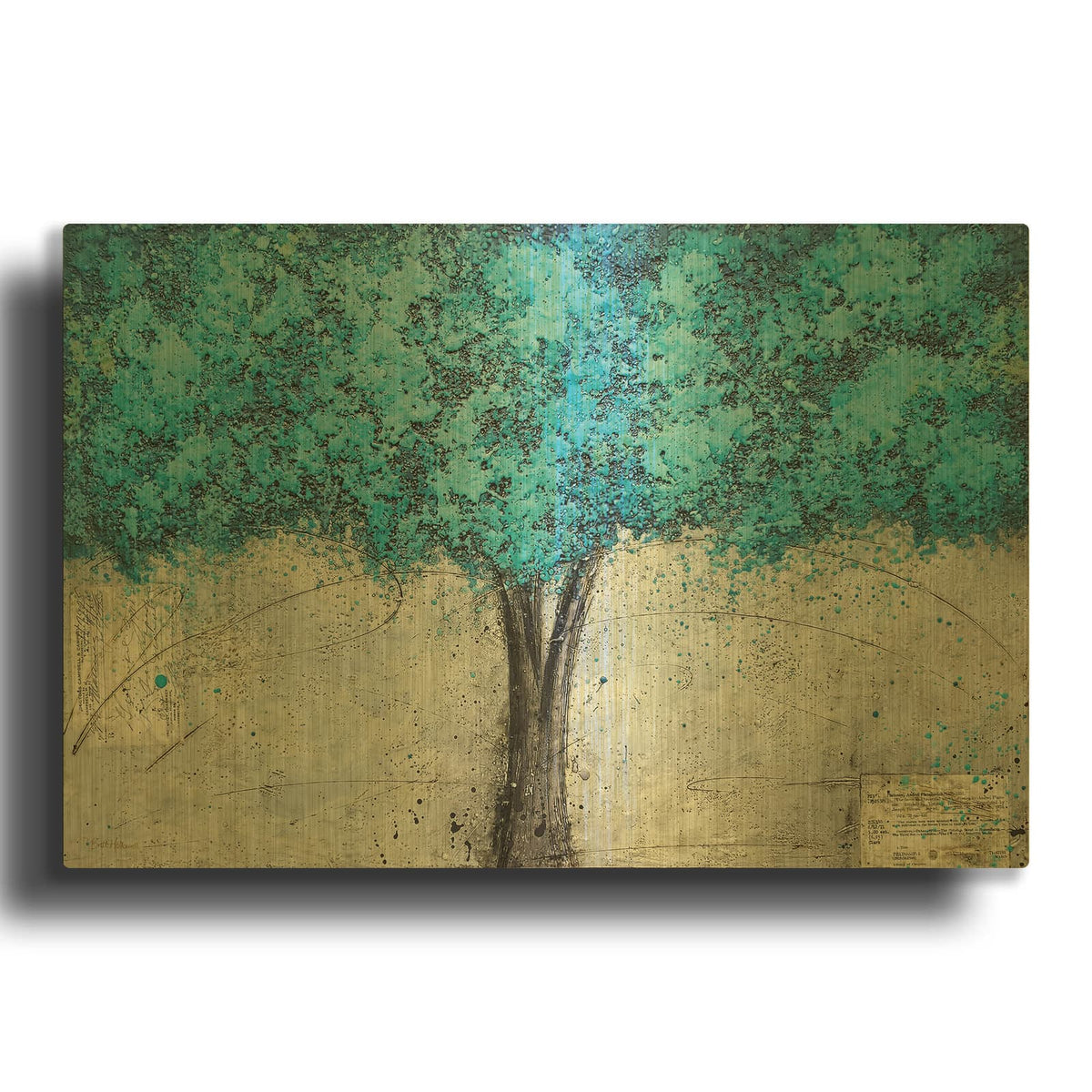 'Storytellers' By Britt Hallowell Gold Metal Wall Art