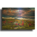 'Stowe Autumn' By Rick Berk Gold Metal Wall Art