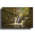 'Hancock Brook Falls' By Rick Berk Gold Metal Wall Art