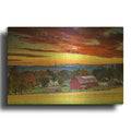 'Dawn In Peacham, Vt' By Rick Berk Gold Metal Wall Art
