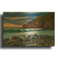 'Boulder Beach Dawn' By Rick Berk Gold Metal Wall Art