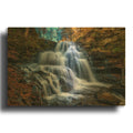 'Autumn At Erie Falls' By Rick Berk Gold Metal Wall Art