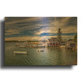 'Summer Day On Vinalhaven' By Rick Berk Gold Metal Wall Art