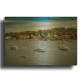 'Carvers Harbor' By Rick Berk Gold Metal Wall Art