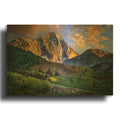 'Capitol Peak At Dusk' By Rick Berk Gold Metal Wall Art