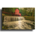 'Hodgson Water Mill' By Rick Berk Gold Metal Wall Art