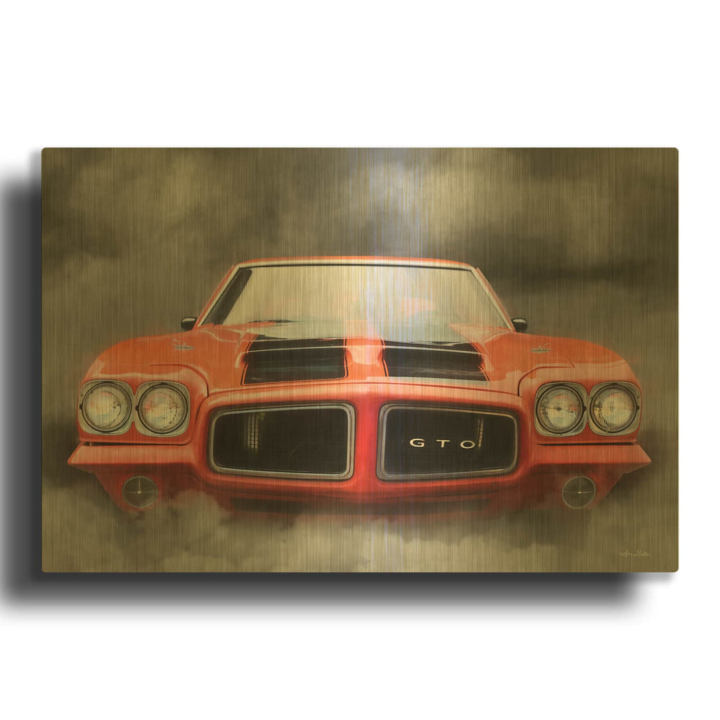 'Burn Out' By Lori Deiter Gold Metal Wall Art