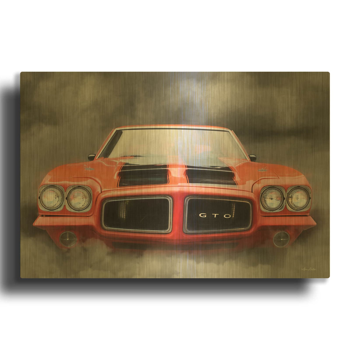 'Burn Out' By Lori Deiter Gold Metal Wall Art