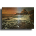 'Morning Glow On Bailey Island' By Rick Berk Gold Metal Wall Art
