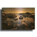 'Dawn In Biddeford Pool Ii' By Rick Berk Gold Metal Wall Art