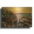 'Winter Sunset At Raven' By Rick Berk Gold Metal Wall Art