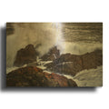 'Ogunquit Tempest' By Rick Berk Gold Metal Wall Art