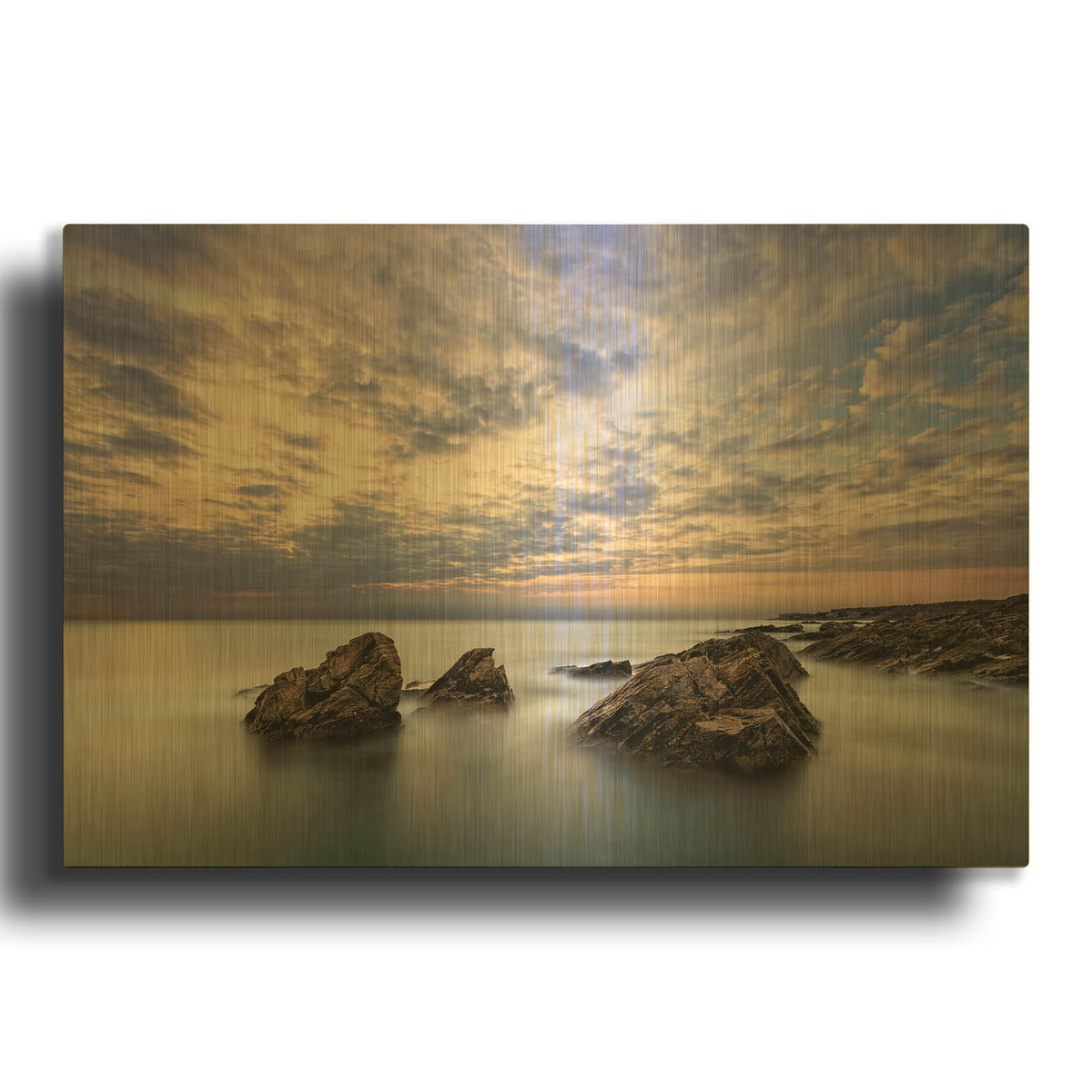 'Serenity' By Rick Berk Gold Metal Wall Art