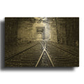 'White Mountain Autumn Monochrome' By Rick Berk Gold Metal Wall Art