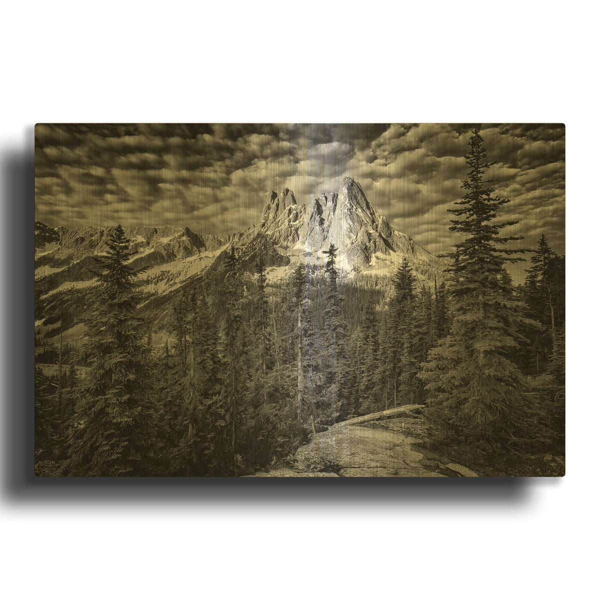 'The Liberty Bell B&w' By Rick Berk Gold Metal Wall Art