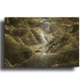 'The Badlands Wall B&w' By Rick Berk Gold Metal Wall Art